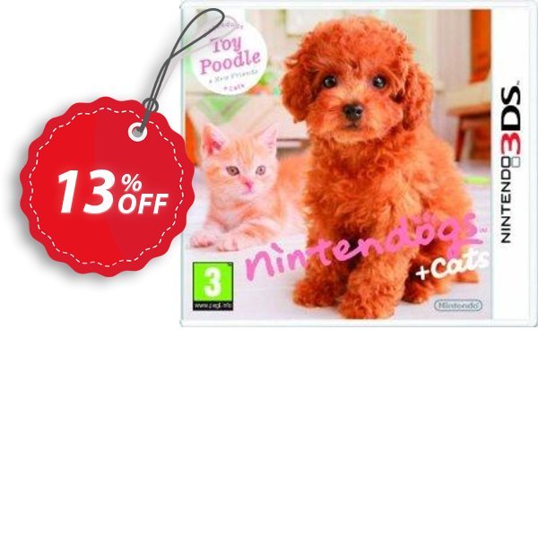 Nintendogs + Cats - Toy Poodle + New Friends 3DS - Game Code Coupon, discount Nintendogs + Cats - Toy Poodle + New Friends 3DS - Game Code Deal. Promotion: Nintendogs + Cats - Toy Poodle + New Friends 3DS - Game Code Exclusive Easter Sale offer 