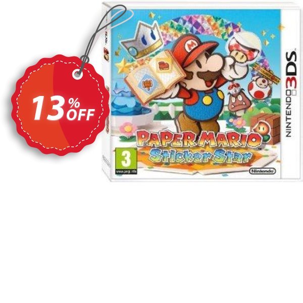 Paper Mario Sticker Star 3DS - Game Code Coupon, discount Paper Mario Sticker Star 3DS - Game Code Deal. Promotion: Paper Mario Sticker Star 3DS - Game Code Exclusive Easter Sale offer 