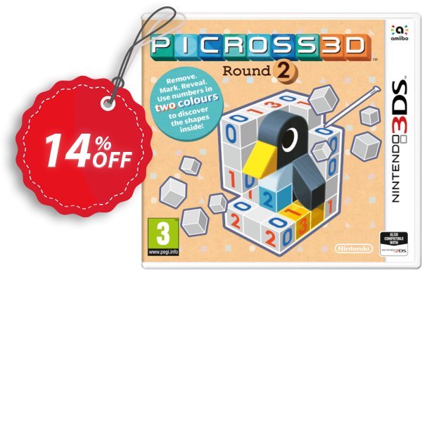 Picross 3D: Round 2 3DS - Game Code Coupon, discount Picross 3D: Round 2 3DS - Game Code Deal. Promotion: Picross 3D: Round 2 3DS - Game Code Exclusive Easter Sale offer 