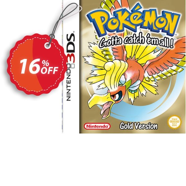 Pokémon Gold Version 3DS Coupon, discount Pokémon Gold Version 3DS Deal. Promotion: Pokémon Gold Version 3DS Exclusive Easter Sale offer 