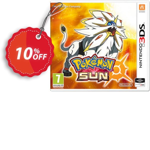 Pokemon Sun 3DS - Game Code Coupon, discount Pokemon Sun 3DS - Game Code Deal. Promotion: Pokemon Sun 3DS - Game Code Exclusive Easter Sale offer 