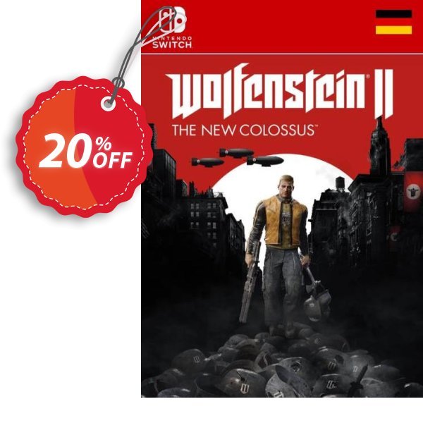 Wolfenstein II 2 The New Colossus Switch, Germany  Coupon, discount Wolfenstein II 2 The New Colossus Switch (Germany) Deal. Promotion: Wolfenstein II 2 The New Colossus Switch (Germany) Exclusive Easter Sale offer 