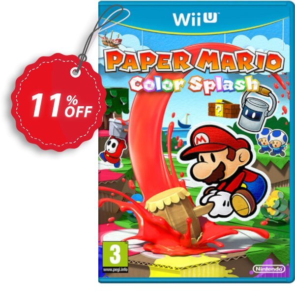 Paper Mario Color Splash Wii U - Game Code Coupon, discount Paper Mario Color Splash Wii U - Game Code Deal. Promotion: Paper Mario Color Splash Wii U - Game Code Exclusive Easter Sale offer 