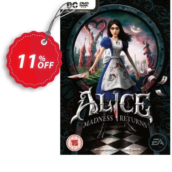 Alice: Madness Returns, PC  Coupon, discount Alice: Madness Returns (PC) Deal. Promotion: Alice: Madness Returns (PC) Exclusive Easter Sale offer 