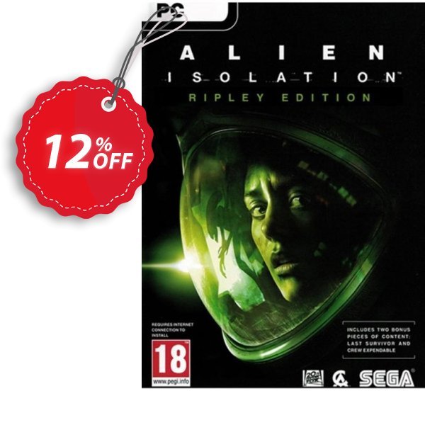 Alien Isolation Ripley Edition PC Coupon, discount Alien Isolation Ripley Edition PC Deal. Promotion: Alien Isolation Ripley Edition PC Exclusive Easter Sale offer 