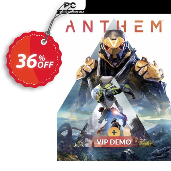 Anthem PC + VIP Demo Coupon, discount Anthem PC + VIP Demo Deal. Promotion: Anthem PC + VIP Demo Exclusive Easter Sale offer 