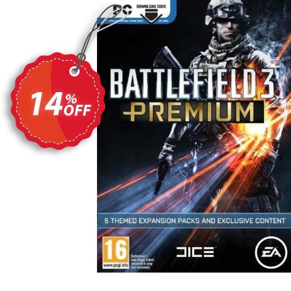 Battlefield 3: Premium Expansion Pack, PC  Coupon, discount Battlefield 3: Premium Expansion Pack (PC) Deal. Promotion: Battlefield 3: Premium Expansion Pack (PC) Exclusive Easter Sale offer 