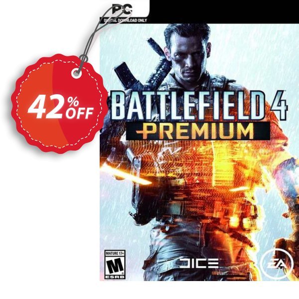 Battlefield 4 Premium Service, PC  Coupon, discount Battlefield 4 Premium Service (PC) Deal. Promotion: Battlefield 4 Premium Service (PC) Exclusive Easter Sale offer 