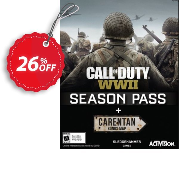 Call of Duty, COD WWII Season Pass PC Coupon, discount Call of Duty (COD) WWII Season Pass PC Deal. Promotion: Call of Duty (COD) WWII Season Pass PC Exclusive Easter Sale offer 