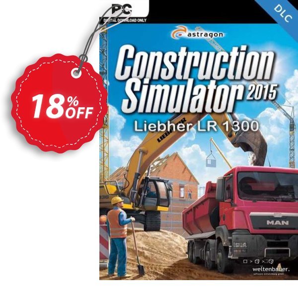 Construction Simulator 2015 Liebherr LR 1300 PC Coupon, discount Construction Simulator 2015 Liebherr LR 1300 PC Deal. Promotion: Construction Simulator 2015 Liebherr LR 1300 PC Exclusive Easter Sale offer 