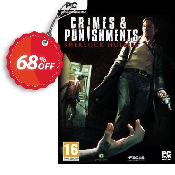 Crimes & Punishments: Sherlock Holmes PC Coupon, discount Crimes & Punishments: Sherlock Holmes PC Deal. Promotion: Crimes & Punishments: Sherlock Holmes PC Exclusive Easter Sale offer 