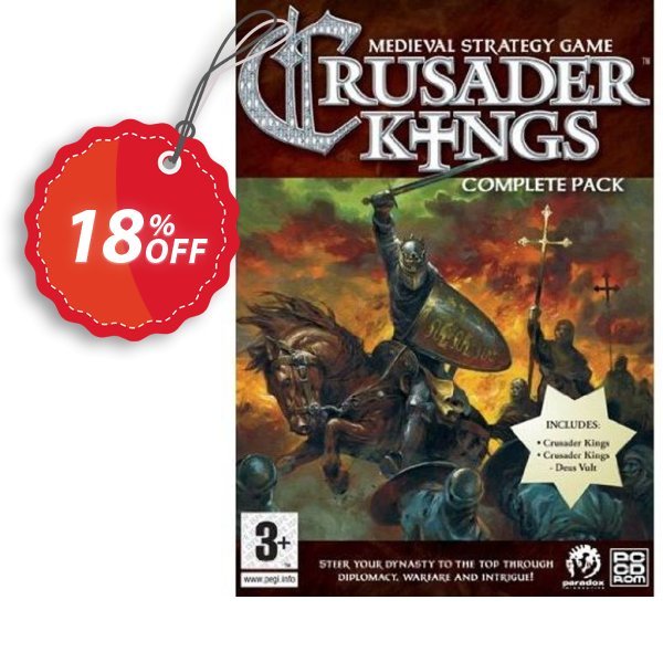 Crusader Kings Complete Pack, PC  Coupon, discount Crusader Kings Complete Pack (PC) Deal. Promotion: Crusader Kings Complete Pack (PC) Exclusive Easter Sale offer 