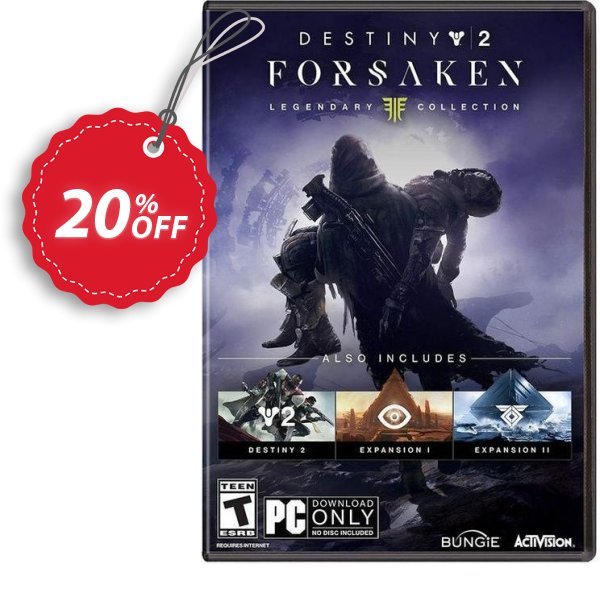 Destiny 2 Forsaken - Legendary Collection PC, EU  Coupon, discount Destiny 2 Forsaken - Legendary Collection PC (EU) Deal. Promotion: Destiny 2 Forsaken - Legendary Collection PC (EU) Exclusive Easter Sale offer 