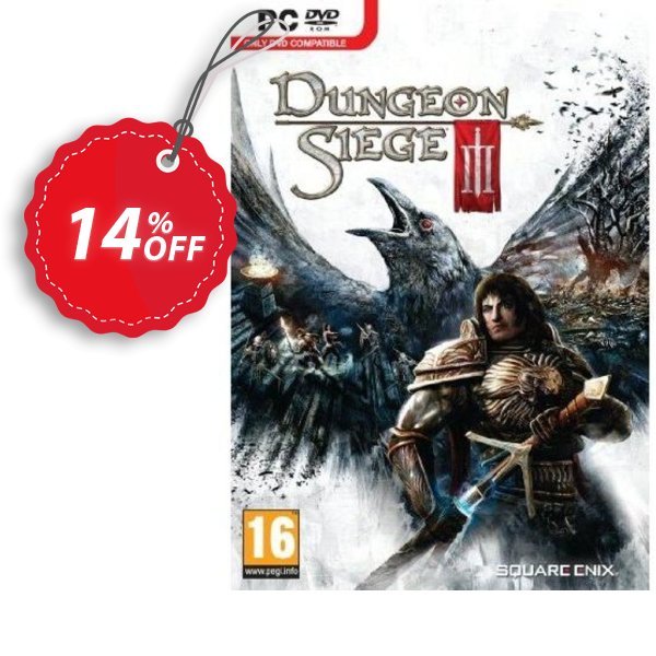 Dungeon Siege 3, PC  Coupon, discount Dungeon Siege 3 (PC) Deal. Promotion: Dungeon Siege 3 (PC) Exclusive Easter Sale offer 