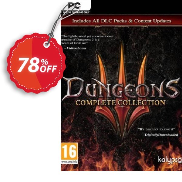 Dungeons 3 - Complete Collection PC Coupon, discount Dungeons 3 - Complete Collection PC Deal. Promotion: Dungeons 3 - Complete Collection PC Exclusive Easter Sale offer 