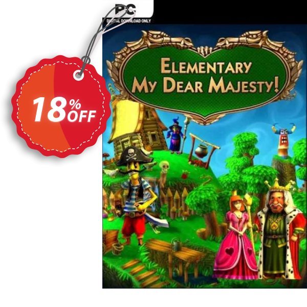 Elementary My Dear Majesty! PC Coupon, discount Elementary My Dear Majesty! PC Deal. Promotion: Elementary My Dear Majesty! PC Exclusive Easter Sale offer 