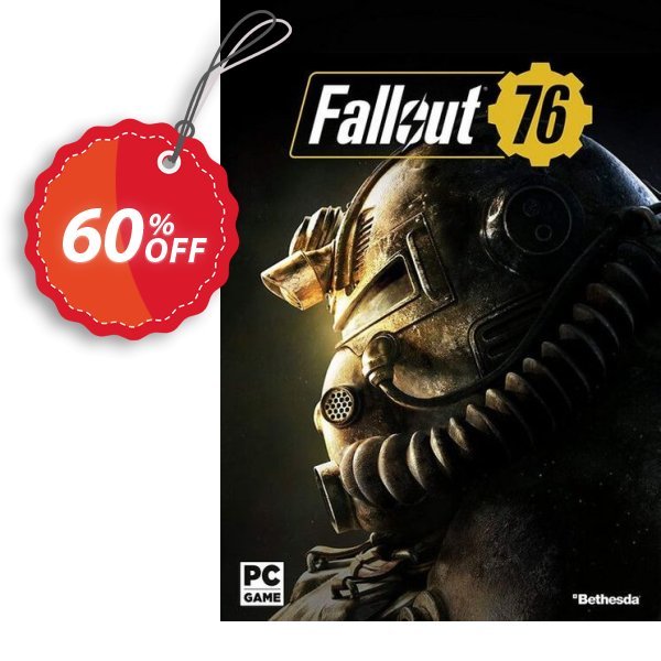 Fallout 76 PC, Asia  Coupon, discount Fallout 76 PC (Asia) Deal. Promotion: Fallout 76 PC (Asia) Exclusive Easter Sale offer 