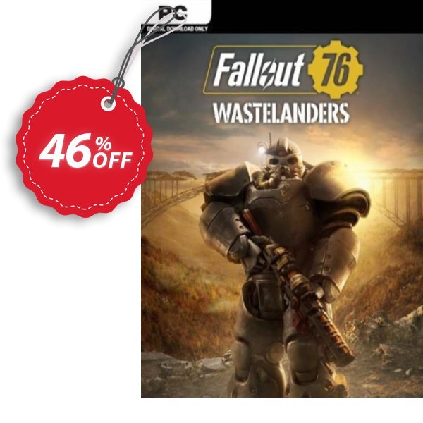 Fallout 76: Wastelanders PC, US/CA  Coupon, discount Fallout 76: Wastelanders PC (US/CA) Deal. Promotion: Fallout 76: Wastelanders PC (US/CA) Exclusive Easter Sale offer 