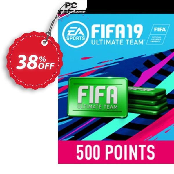 FIFA 19 - 500 FUT Points PC Coupon, discount FIFA 19 - 500 FUT Points PC Deal. Promotion: FIFA 19 - 500 FUT Points PC Exclusive Easter Sale offer 