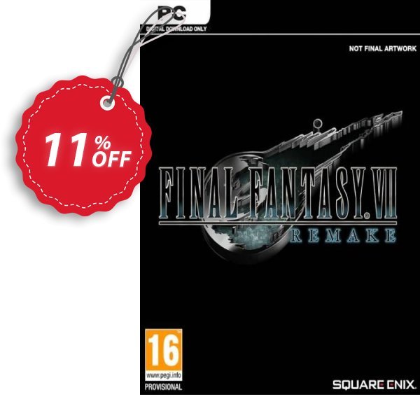 Final Fantasy VII 7 Remake PC Coupon, discount Final Fantasy VII 7 Remake PC Deal. Promotion: Final Fantasy VII 7 Remake PC Exclusive Easter Sale offer 