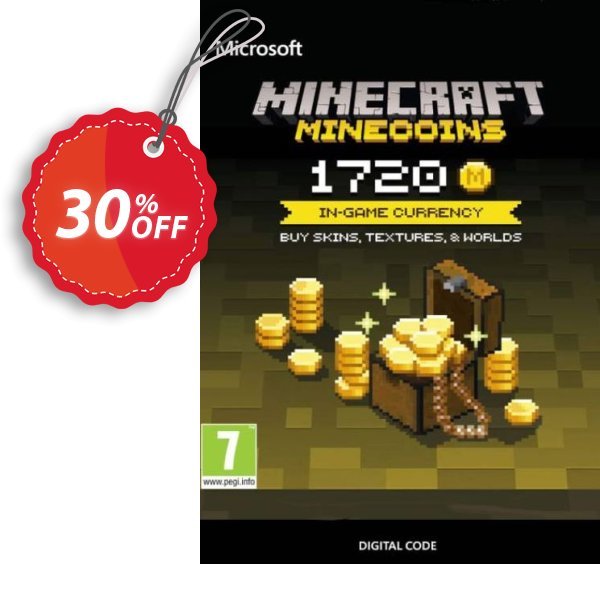 Minecraft: 1720 Minecoins Coupon, discount Minecraft: 1720 Minecoins Deal. Promotion: Minecraft: 1720 Minecoins Exclusive Easter Sale offer