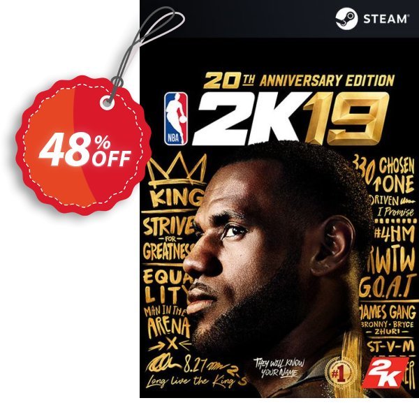 NBA 2K19 20th Anniversary Edition PC Coupon, discount NBA 2K19 20th Anniversary Edition PC Deal. Promotion: NBA 2K19 20th Anniversary Edition PC Exclusive Easter Sale offer 