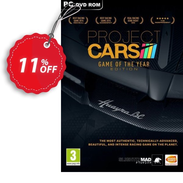 Project Cars - Game of the Year Edition PC Coupon, discount Project Cars - Game of the Year Edition PC Deal. Promotion: Project Cars - Game of the Year Edition PC Exclusive Easter Sale offer 
