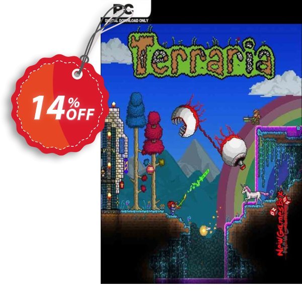 Terraria PC Coupon, discount Terraria PC Deal. Promotion: Terraria PC Exclusive Easter Sale offer 