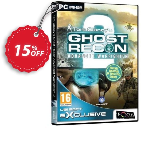 Tom Clancy's Ghost Recon Advanced Warfighter 2, PC  Coupon, discount Tom Clancy's Ghost Recon Advanced Warfighter 2 (PC) Deal. Promotion: Tom Clancy's Ghost Recon Advanced Warfighter 2 (PC) Exclusive Easter Sale offer 