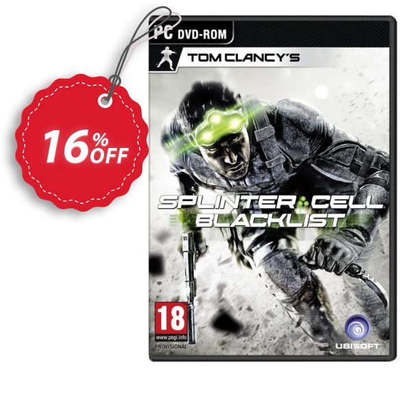 Tom Clancy's Splinter Cell Blacklist - Limited Upper Echelon Edition, PC  Coupon, discount Tom Clancy's Splinter Cell Blacklist - Limited Upper Echelon Edition (PC) Deal. Promotion: Tom Clancy's Splinter Cell Blacklist - Limited Upper Echelon Edition (PC) Exclusive Easter Sale offer 