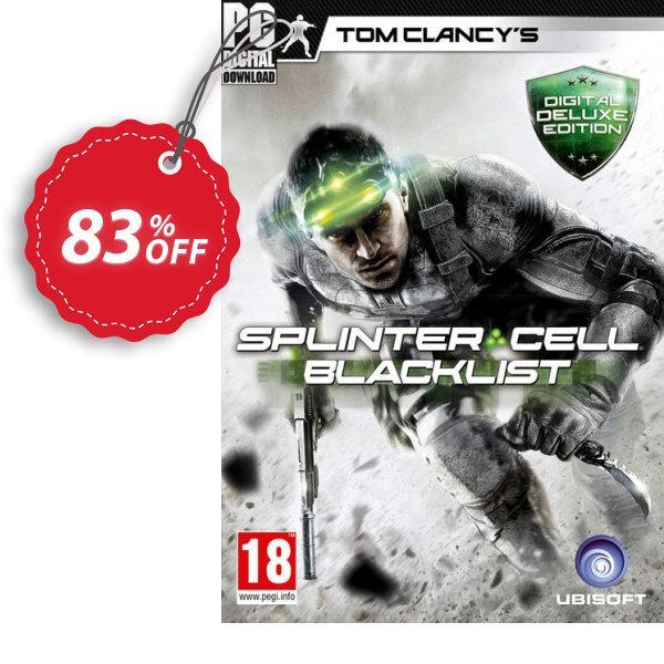 Tom Clancys Splinter Cell Blacklist - Deluxe Edition PC Coupon, discount Tom Clancys Splinter Cell Blacklist - Deluxe Edition PC Deal. Promotion: Tom Clancys Splinter Cell Blacklist - Deluxe Edition PC Exclusive Easter Sale offer 