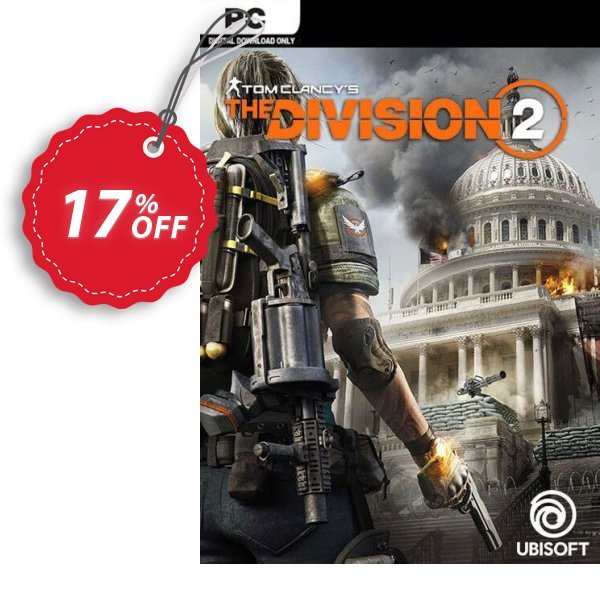 Tom Clancy's The Division 2 PC + DLC Coupon, discount Tom Clancy's The Division 2 PC + DLC Deal. Promotion: Tom Clancy's The Division 2 PC + DLC Exclusive Easter Sale offer 