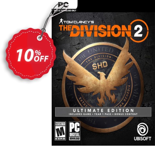 Tom Clancy's The Division 2 Ultimate Edition PC Coupon, discount Tom Clancy's The Division 2 Ultimate Edition PC Deal. Promotion: Tom Clancy's The Division 2 Ultimate Edition PC Exclusive Easter Sale offer 