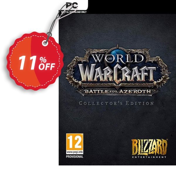 World of Warcraft Battle for Azeroth - Collector’s Edition PC, EU  Coupon, discount World of Warcraft Battle for Azeroth - Collector’s Edition PC (EU) Deal. Promotion: World of Warcraft Battle for Azeroth - Collector’s Edition PC (EU) Exclusive Easter Sale offer 
