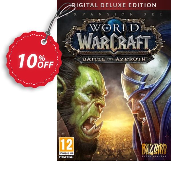 World of Warcraft Battle for Azeroth - Deluxe Edition PC, EU  Coupon, discount World of Warcraft Battle for Azeroth - Deluxe Edition PC (EU) Deal. Promotion: World of Warcraft Battle for Azeroth - Deluxe Edition PC (EU) Exclusive Easter Sale offer 