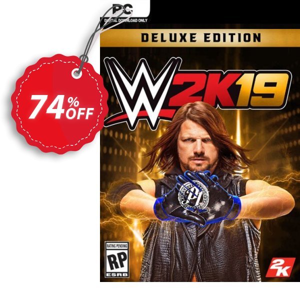WWE 2K19 Deluxe Edition PC, EU  Coupon, discount WWE 2K19 Deluxe Edition PC (EU) Deal. Promotion: WWE 2K19 Deluxe Edition PC (EU) Exclusive Easter Sale offer 