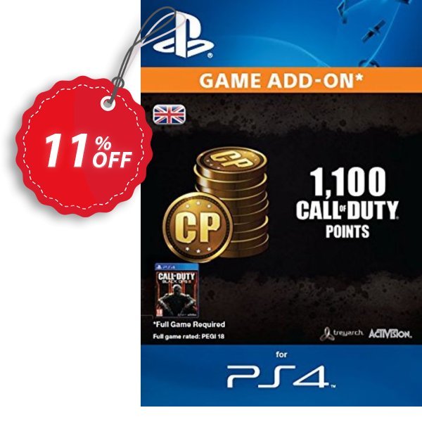 Call of Duty, COD Black Ops III 3 Points 1000, +100 PS4 Coupon, discount Call of Duty (COD) Black Ops III 3 Points 1000 (+100) PS4 Deal. Promotion: Call of Duty (COD) Black Ops III 3 Points 1000 (+100) PS4 Exclusive Easter Sale offer 