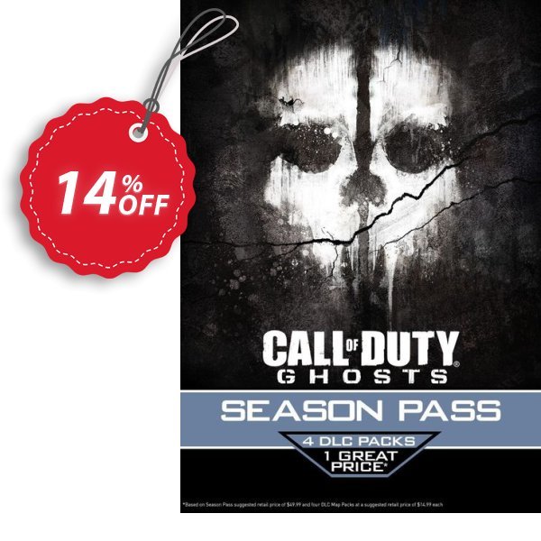 Call of Duty, COD : Ghosts - Season Pass, PSN PS3/PS4 Coupon, discount Call of Duty (COD): Ghosts - Season Pass (PSN) PS3/PS4 Deal. Promotion: Call of Duty (COD): Ghosts - Season Pass (PSN) PS3/PS4 Exclusive Easter Sale offer 