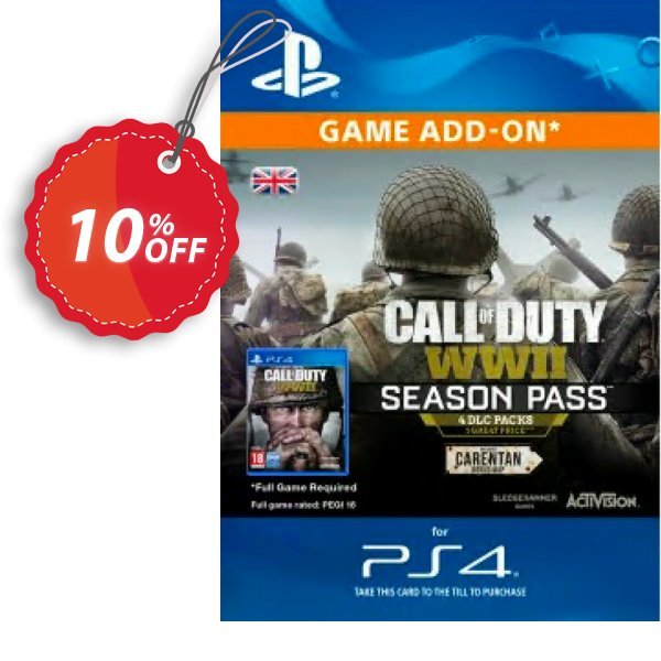 Call of Duty, COD WWII - Season Pass PS4 Coupon, discount Call of Duty (COD) WWII - Season Pass PS4 Deal. Promotion: Call of Duty (COD) WWII - Season Pass PS4 Exclusive Easter Sale offer 