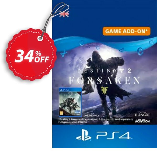 Destiny 2: Forsaken DLC PS4 Coupon, discount Destiny 2: Forsaken DLC PS4 Deal. Promotion: Destiny 2: Forsaken DLC PS4 Exclusive Easter Sale offer 