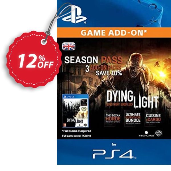 Dying Light Season Pass PS4 Coupon, discount Dying Light Season Pass PS4 Deal. Promotion: Dying Light Season Pass PS4 Exclusive Easter Sale offer 