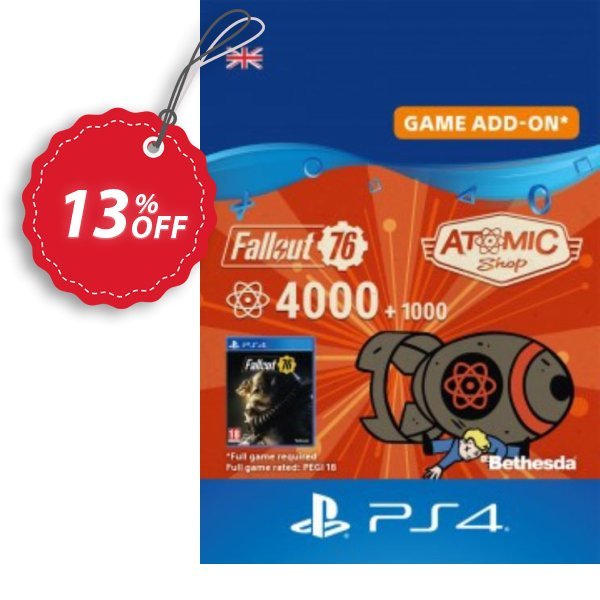 Fallout 76 - 5000 Atoms PS4 Coupon, discount Fallout 76 - 5000 Atoms PS4 Deal. Promotion: Fallout 76 - 5000 Atoms PS4 Exclusive Easter Sale offer 