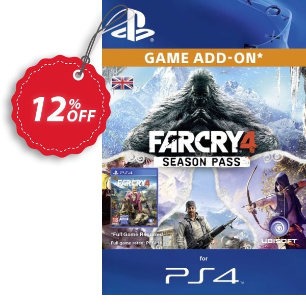 Far Cry 4 Season pass PS4 Coupon, discount Far Cry 4 Season pass PS4 Deal. Promotion: Far Cry 4 Season pass PS4 Exclusive Easter Sale offer 