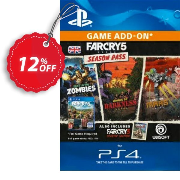 Far Cry 5 Season Pass PS4 Coupon, discount Far Cry 5 Season Pass PS4 Deal. Promotion: Far Cry 5 Season Pass PS4 Exclusive Easter Sale offer 