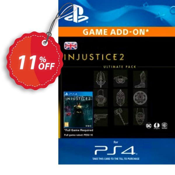 Injustice 2 Ultimate Pack PS4 Coupon, discount Injustice 2 Ultimate Pack PS4 Deal. Promotion: Injustice 2 Ultimate Pack PS4 Exclusive Easter Sale offer 