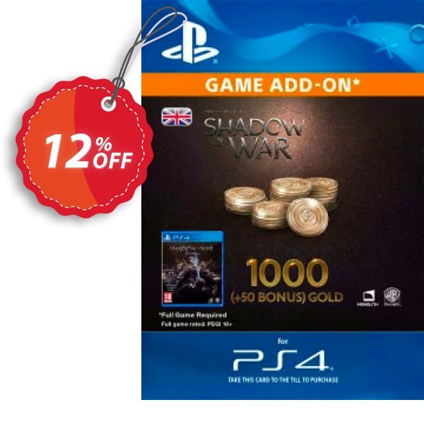 Middle-Earth: Shadow of War - 1050 Gold PS4 Coupon, discount Middle-Earth: Shadow of War - 1050 Gold PS4 Deal. Promotion: Middle-Earth: Shadow of War - 1050 Gold PS4 Exclusive Easter Sale offer 