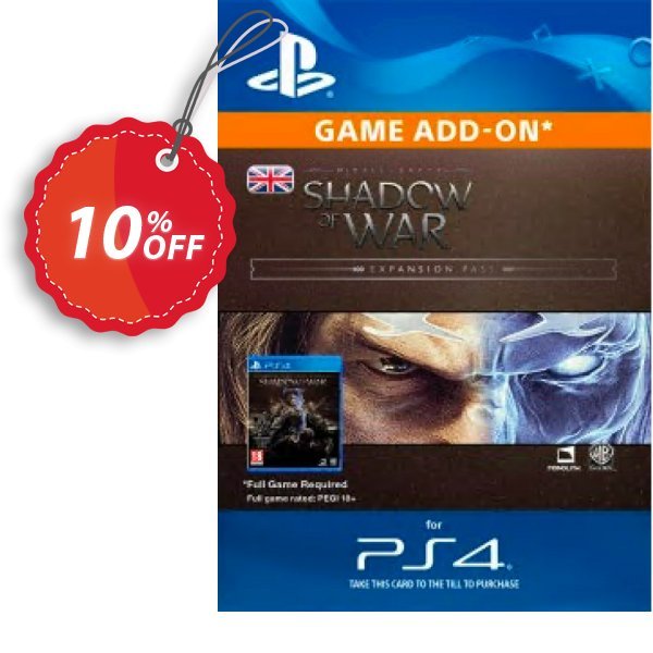 Middle-Earth: Shadow of War Expansion Pass PS4 Coupon, discount Middle-Earth: Shadow of War Expansion Pass PS4 Deal. Promotion: Middle-Earth: Shadow of War Expansion Pass PS4 Exclusive Easter Sale offer 