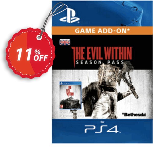 The Evil Within Season Pass PS4 Coupon, discount The Evil Within Season Pass PS4 Deal. Promotion: The Evil Within Season Pass PS4 Exclusive Easter Sale offer 