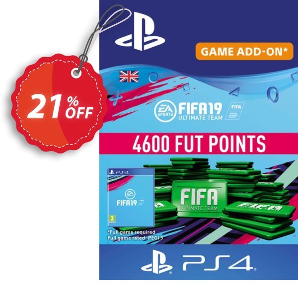 4600 FIFA 19 Points PS4 PSN Code - UK account Coupon, discount 4600 FIFA 19 Points PS4 PSN Code - UK account Deal. Promotion: 4600 FIFA 19 Points PS4 PSN Code - UK account Exclusive Easter Sale offer 