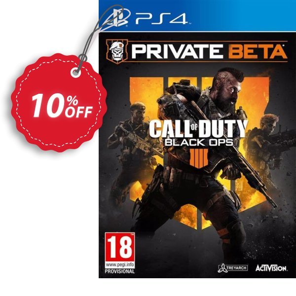 Call of Duty, COD Black Ops 4 PS4 Beta Coupon, discount Call of Duty (COD) Black Ops 4 PS4 Beta Deal. Promotion: Call of Duty (COD) Black Ops 4 PS4 Beta Exclusive Easter Sale offer 